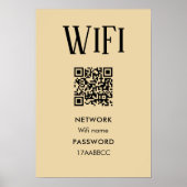Poster Connexion Wifi | Analyser Pour Connecter Le Mot De (Devant)