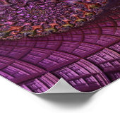 Poster Connexions Paysage Abstrait fractionné coloré (Coin)