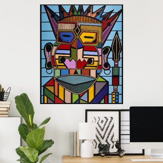 Poster "Conquérir et conquérir" par Ruchell Alexander (Bureau à domicile)