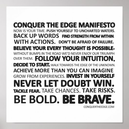 Poster Conquérir le Manifeste Edge (Devant)