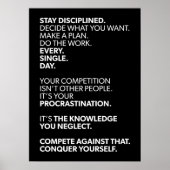 Poster Conquérir soi-même - Motivation (Devant)