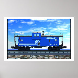 POSTER CONRAIL CABOOSE