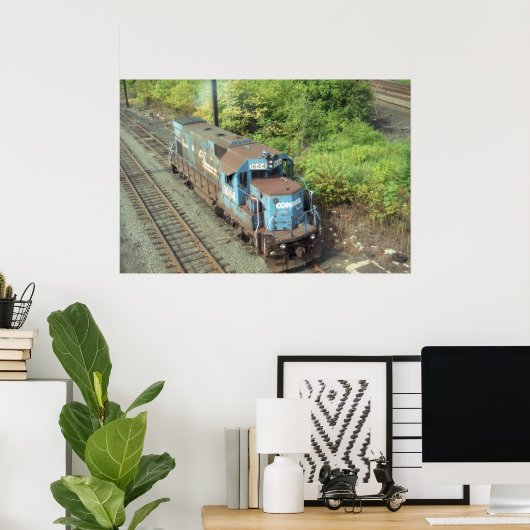 Poster Conrail Diesel # 1644, Construit par EMD en 1979 (Bureau à domicile)