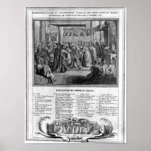Poster Consacrement et couronnement d'Henri IV