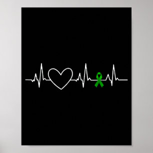 Poster Conscience de la maladie rénale Battement de coeur