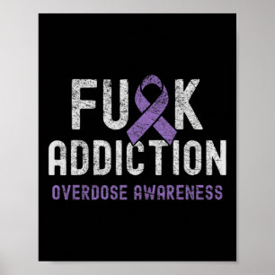 Poster Conscience de la surdose de rubet pourpre Consomma