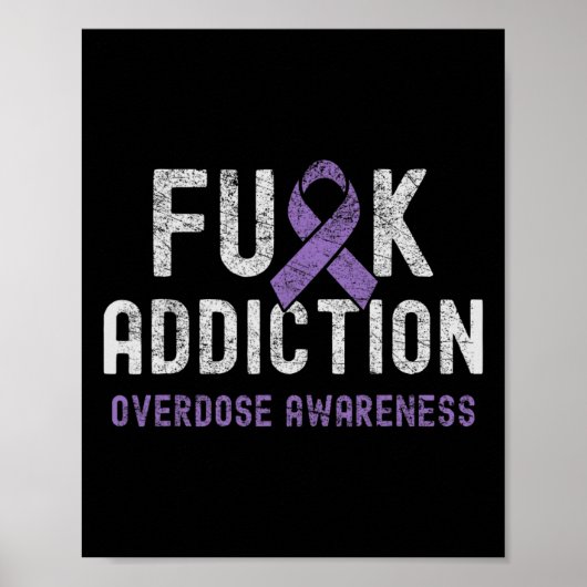 Poster Conscience de la surdose de rubet pourpre Consomma (Devant)
