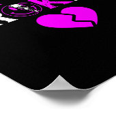 Poster Conscience de la surdose Je vais bien Ruban violet (Coin)