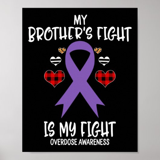 Poster Conscience de l'overdose Le combat de mon frère es (Devant)