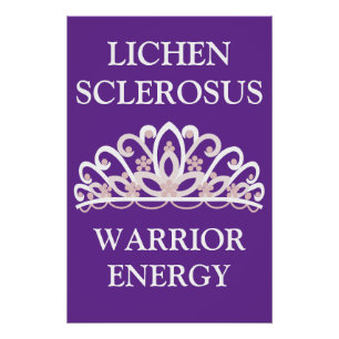 Poster Conscience du Lichen Scléreux "Énergie de Guerrier