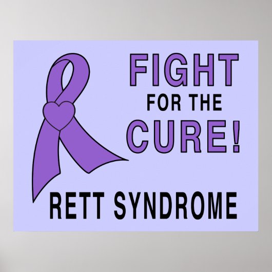 Poster Conscience du syndrome de Rett : combattre pour la (Devant)