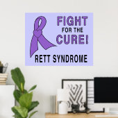 Poster Conscience du syndrome de Rett : combattre pour la (Bureau à domicile)
