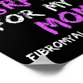 Poster Conscience Je Porte Le Violet Pour Ma Mère 4 (Coin)