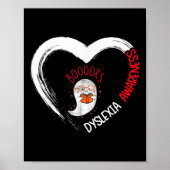 Poster Conscience Lecture Coeur porter rouge mignon Ghost (Devant)