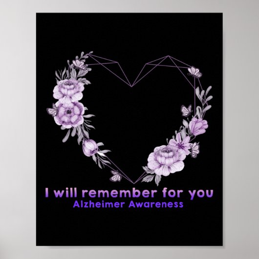 Poster Conscience que je me souviendrai pour vous Flower (Devant)
