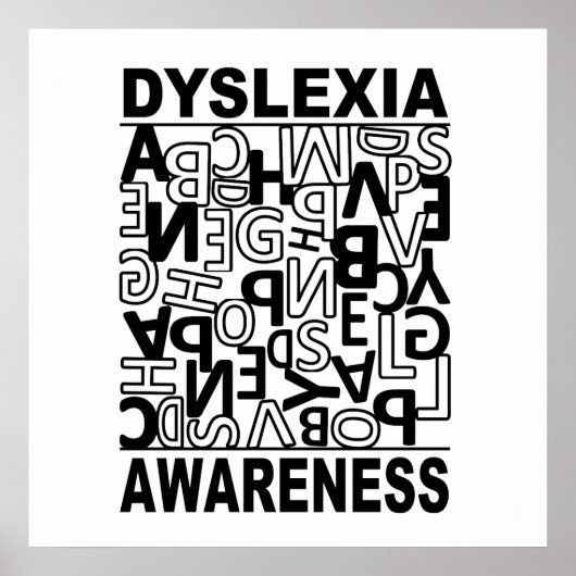 Poster Conscientisation de la dyslexie Enseignants Élèves (Devant)