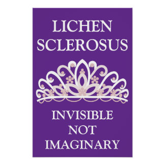 Poster Conscientiser sur le Lichen Scléreux "Invisible et