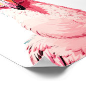 Poster Conseil amusant d'un Flamant rose (Coin)