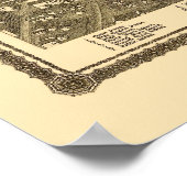 Poster Conseil Bluffs, IA Panoramic Map - 1875 (Coin)