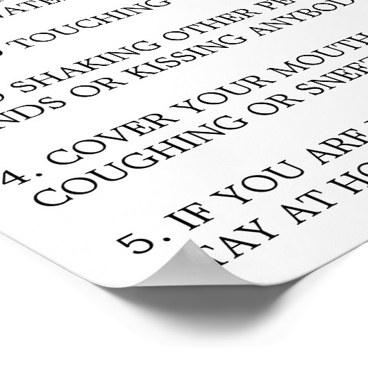 Poster Conseil Covid-19 (Coin)