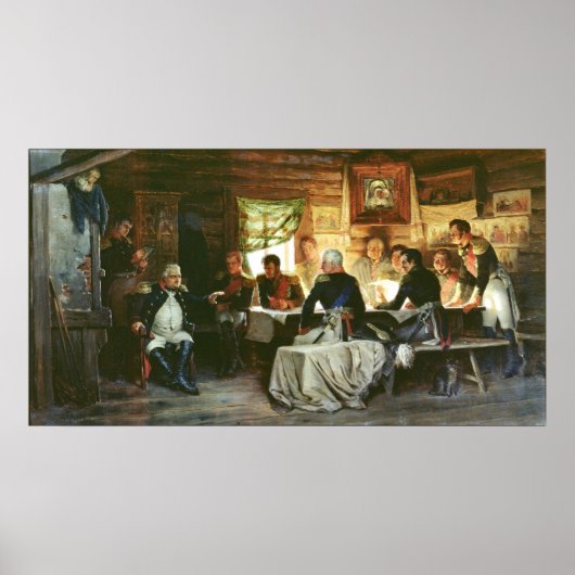 Poster Conseil de guerre à Fili en 1812, 1882 (Devant)