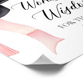 Poster Conseil de la fête moderne rose Bow Grad Paroles d (Coin)