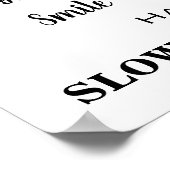 Poster Conseil d'un flot suspendu à l'envers (Coin)