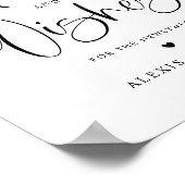 Poster Conseil et bien souhaite mignon Mariage de calligr (Coin)