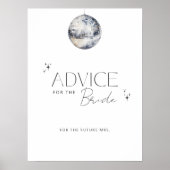 Poster Conseil Fête des mariées Disco Pour La Mariée (Devant)