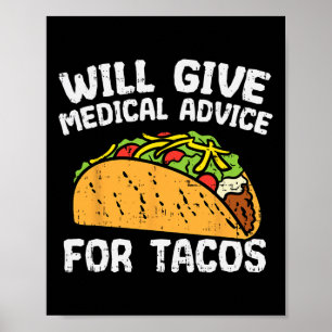 Poster Conseil Médicale Pour Tacos Mexicain Cinco De Mayo
