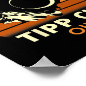 Poster Conseil Ville Ohio Total Solaire Eclipse 2024 (Coin)