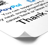Poster Conseil virtuel jar q r code argent don PayPal ven (Coin)