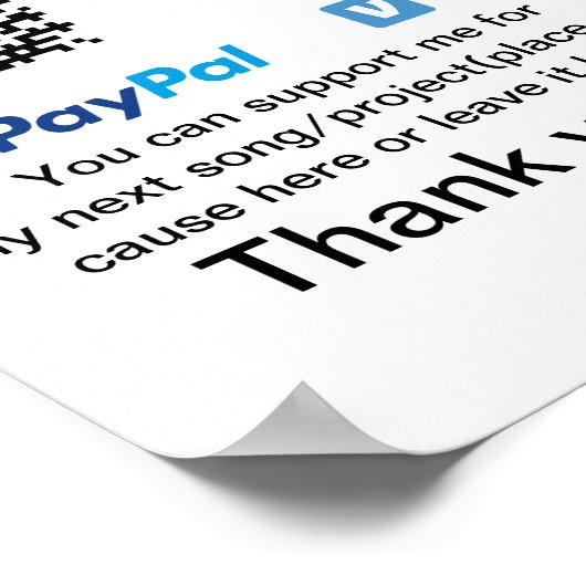Poster Conseil virtuel jar q r code argent don PayPal ven (Coin)