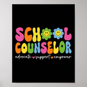 Poster Conseiller d'école drôle retour à l'école counseli