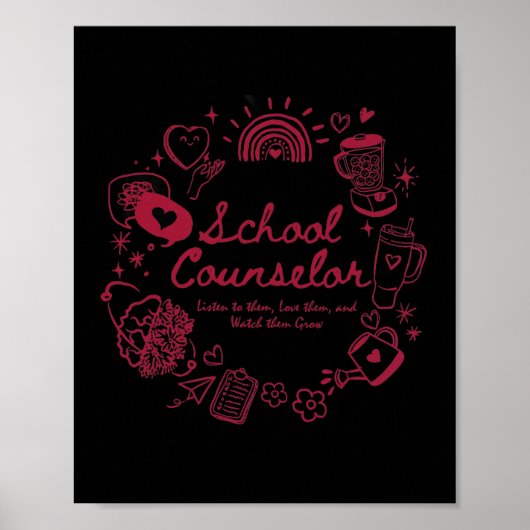 Poster Conseiller d'orientation Retour à l'école Conseils (Devant)