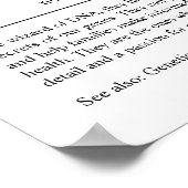 Poster Conseiller en génétique Cadeau personnalisé (Coin)