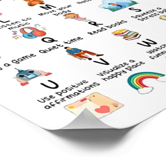 Poster Conseiller Mes compétences d'adaptation Alphabet S (Coin)