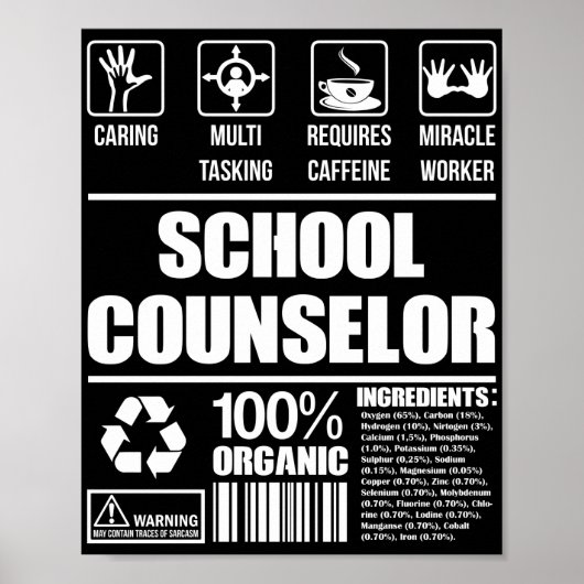 Poster Conseiller scolaire 100% Bio (Devant)