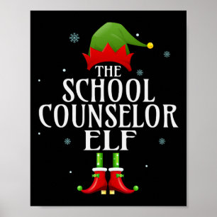 Poster Conseiller scolaire Elf Xmas Groupe Famille Corres