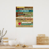 Poster Conseiller scolaire Lorsque Vous Entrez Dans Ce Bu (Cuisine)