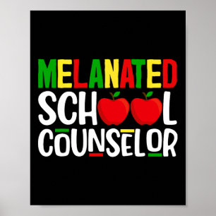 Poster Conseiller scolaire Melané Africain Noir Histoire