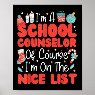 Poster Conseiller Scolaire Noël, Je Suis Conseiller Scola
