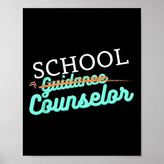 Poster Conseiller scolaire Pas Conseiller d'orientation (Devant)