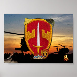 Poster Conseillers militaires MACV Vietnam Patch de guerr