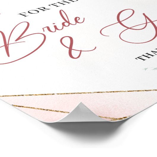 Poster Conseils Boho pour les mariés pancarte de jeu (Coin)