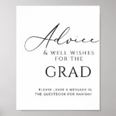 Poster Conseils & Cadeaux Élégant table de fête de remise (Devant)