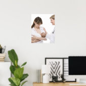 Poster Conseils d'allaitement d'un médecin (Bureau à domicile)