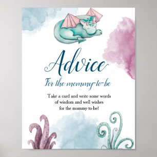 Poster Conseils de Baby shower Dragon pour The-Mommy-To-B