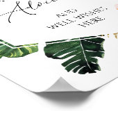 Poster Conseils De Fête des mariées Tropicale Et Bien Vou (Coin)