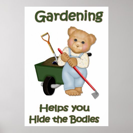 Poster Conseils de jardin #2 - Cacher les corps (Devant)